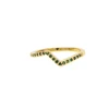 18k gold Green cz