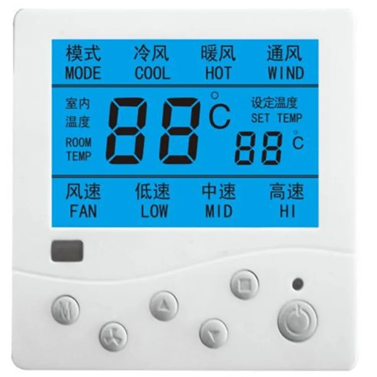 Air Conditioner Thermostat Room Temperature Controller ABS Flame Retardant Beautiful for Temperature Control Water Systems Wind Systems Air Conditioner Thermostat Room Temperature Controller ABS Flame Retardant Beautiful for Temperature Control Water Systems Wind Systems