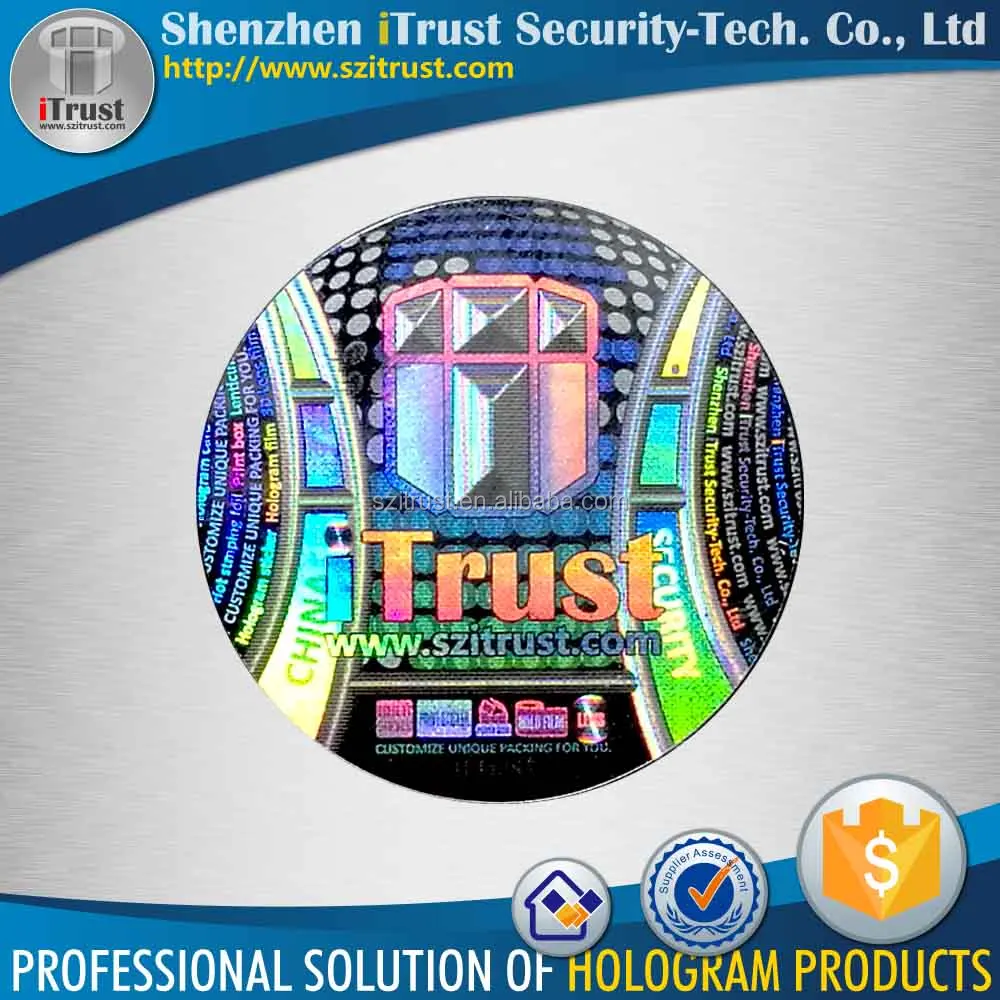 Custom Pattern Self Adhesive 3d Hologram Animation Sticker Holographic Card Printing Custom Hologram Stickers
