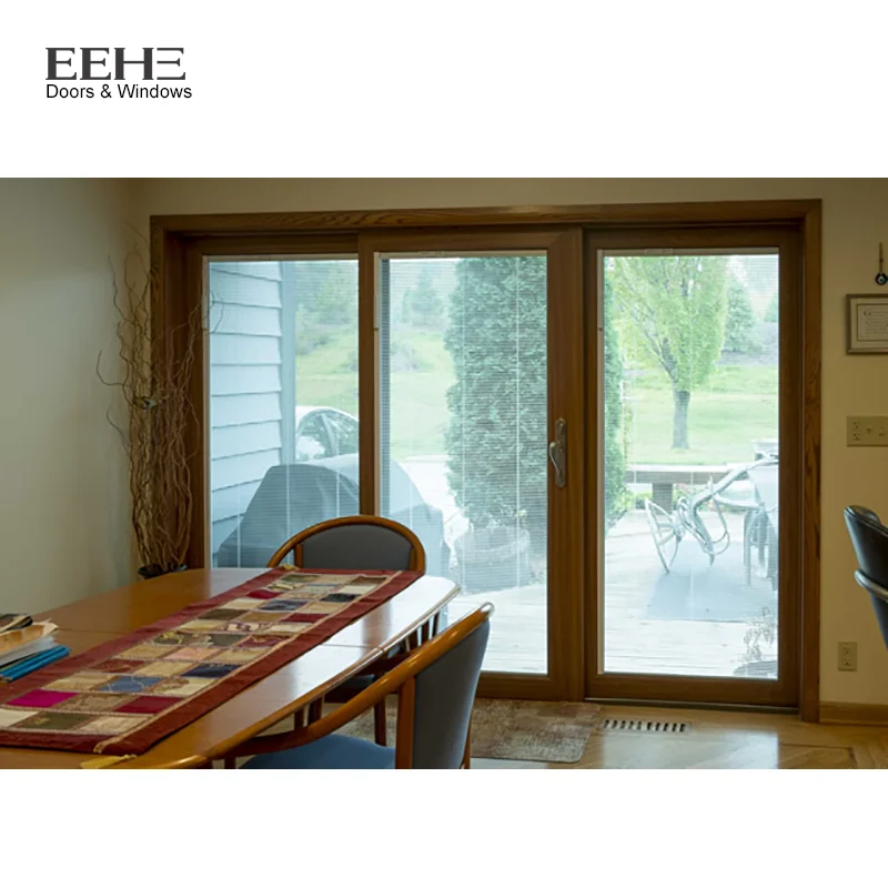 Commercial Smart Automatic Triple Glass Sliding Glass Doors