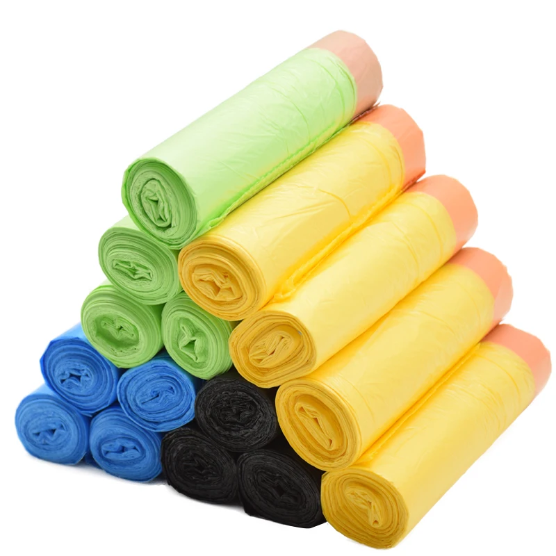 Bolsas de basura biodegradables con cordón, LDPE o HDPE|