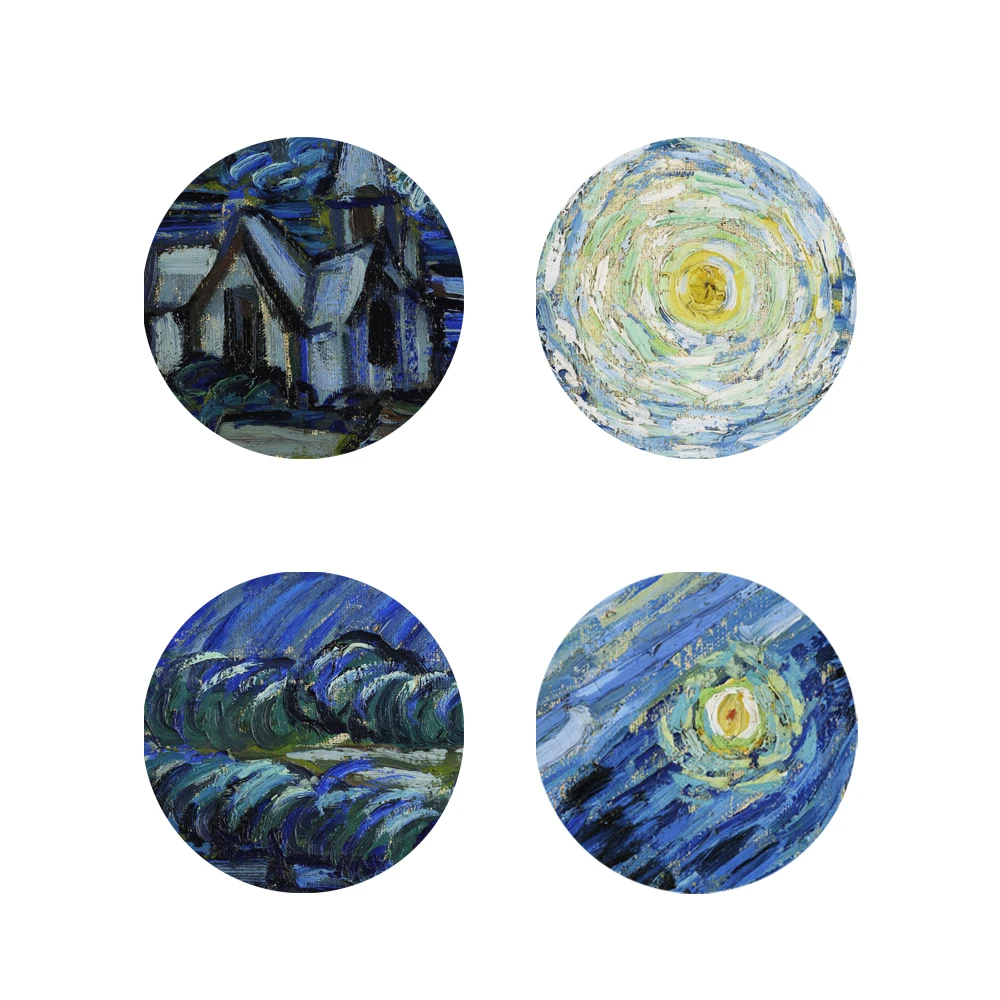 Handmade Reproduction Heavy Texture Famous Van Gogh Starry Night 3D Oil Painting