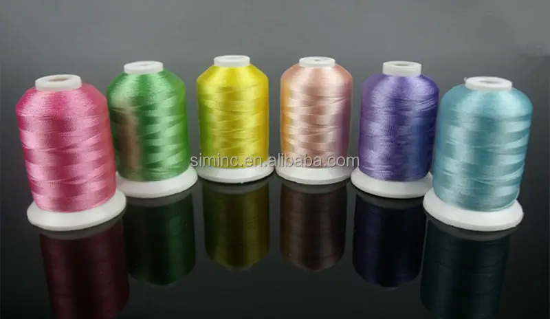 
New Arrival 63 Brother Colors Polyester Embroidery Machine Thread Spools 