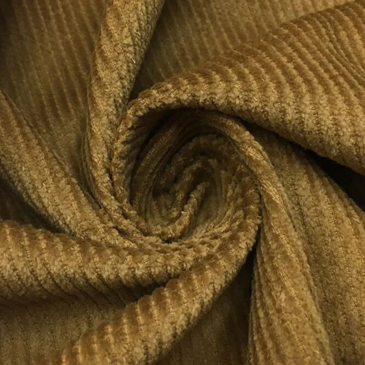 Хорошая драпировка однотонная окрашенная 100% хлопок 6 wale Вельветовая ткань для