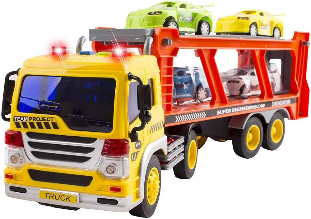 Teamsterz Camion Lanciatore Trasportatore Auto – Gioco Porta Auto Die-Cast 62cm