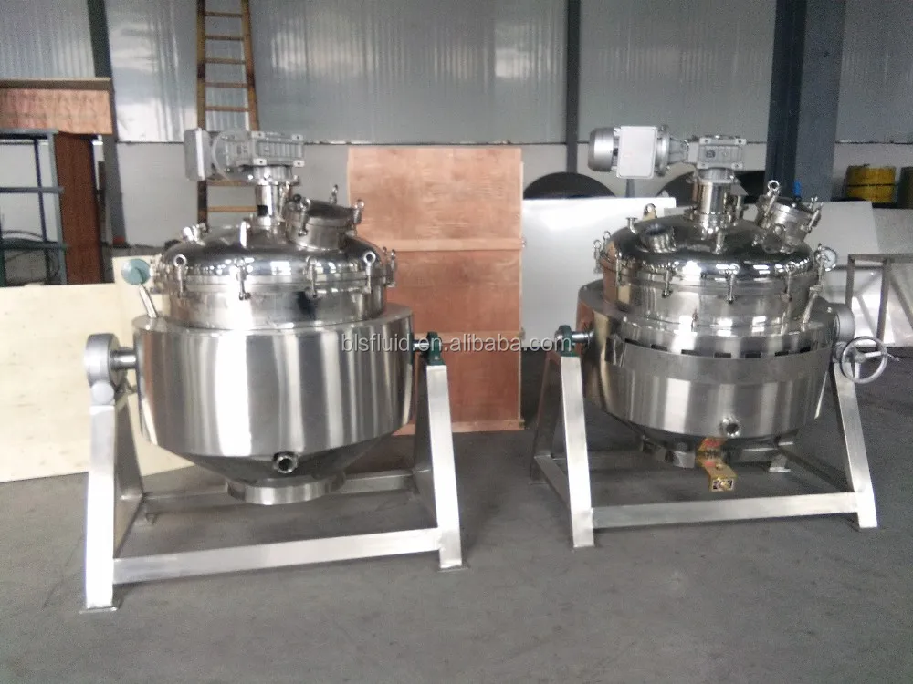 Commercial Catering Porridge Making Processing Kettle Vacuum Cooking Sugar to Caramel Automatic Batch Boiling Cooker