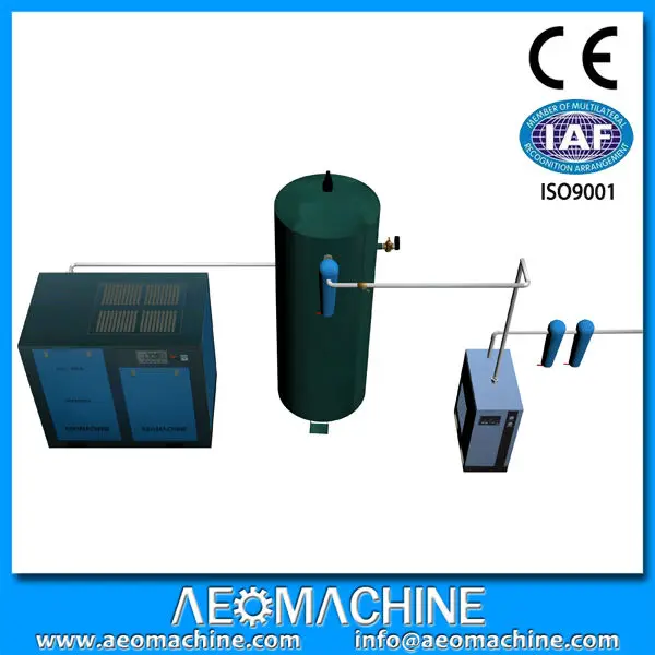 
 100 куб. М 12 бар высокомощный Электрический винтовой воздушный компрессор  