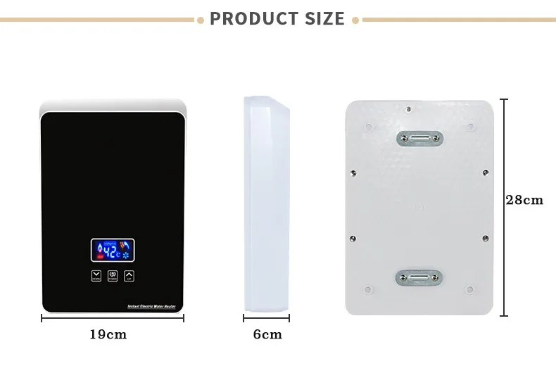 Fast Heating element Easy Installation Touch Control Kitchen Sink Thankless Geyser Water Heater Electric 220v