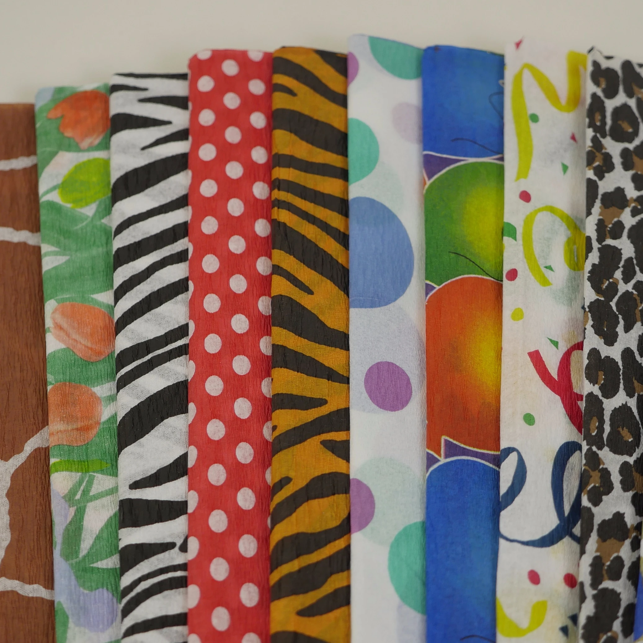 
 Печатная крафт-креп-бумага для упаковки и ручной работы  