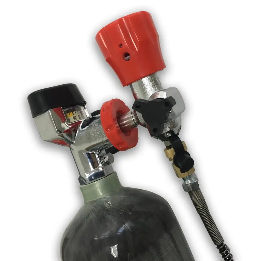 3L CE 4500Psi 300Bar углеродное волокно Pcp воздушный пистолет с баллоном со сжатым воздухом с клапаном и АЗС-М