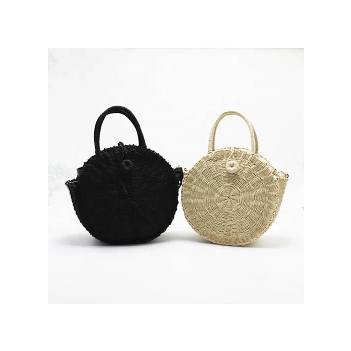 Beach Bags Handwoven Straw Rattan Totes Shoulder Leather Summer Handbags Cross-Body Bags YXQSED Straw Woven Bags for Women