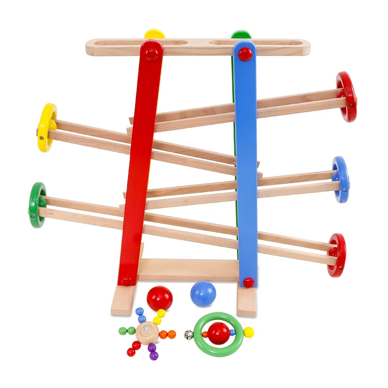 Good Quality Rolling boll Game for Girl and Boy Popular Cute Wooden boll Game Marble Runs Educational for Kids