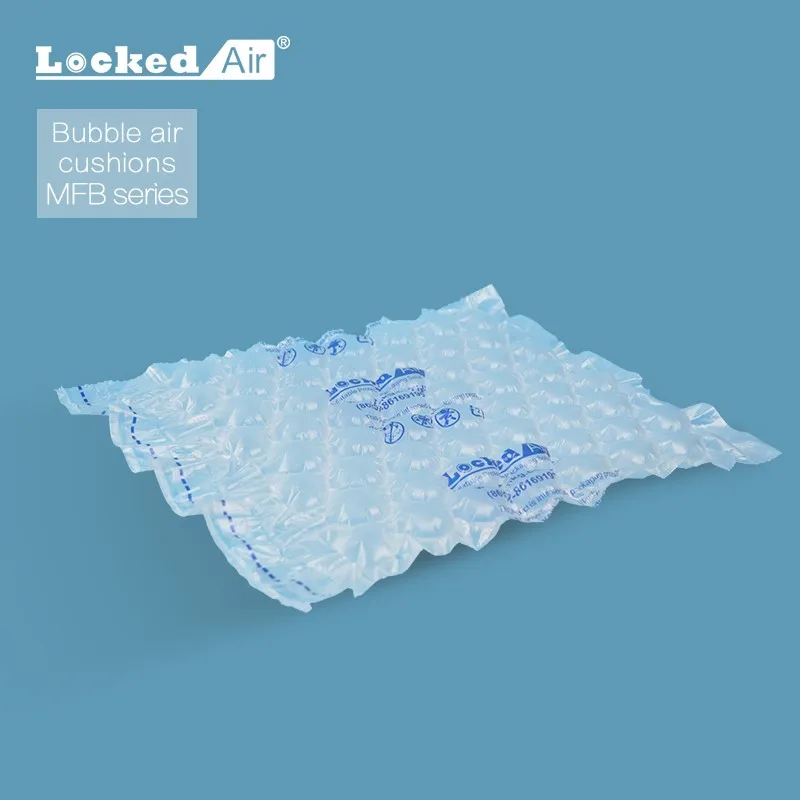 Заблокированный воздушный Сертифицированный переработанный материал пластиковый упаковочный воздушная подушка пузырьковая