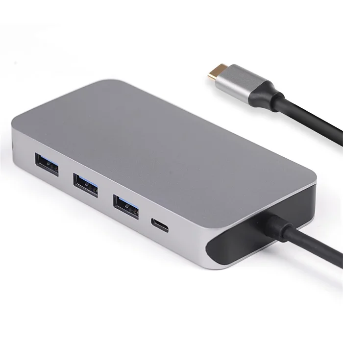 9 в 1 Модернизированная версия алюминиевый тип-c адаптер с Thunderbolt 3 4kHD USB C концентратором