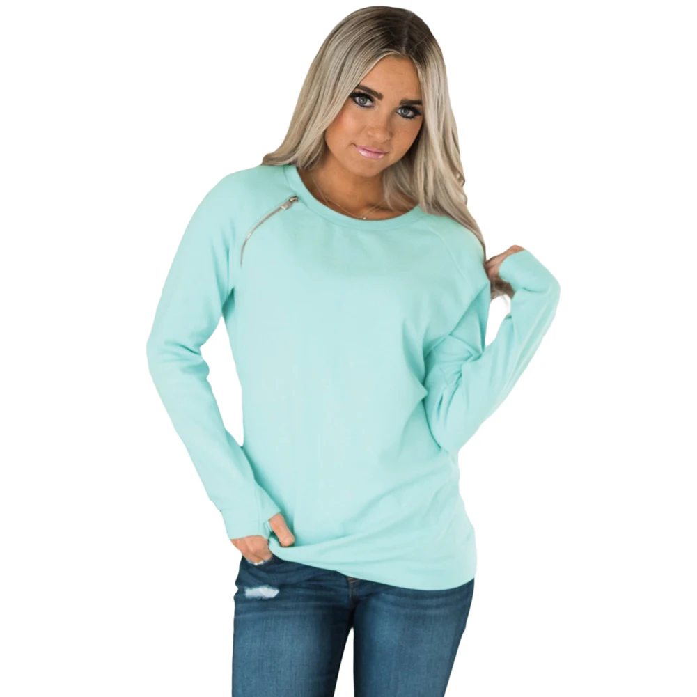 light blue sweatshirt womens