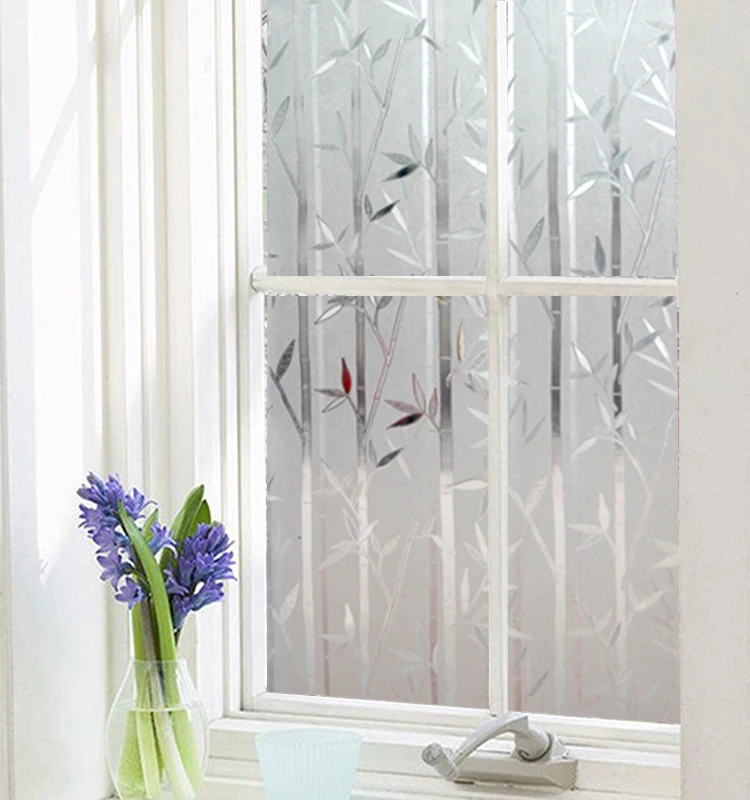 Decorative Static Window Film Embossed Self-Adhesive Print Office Decorative Pvc Odourless Anti Uv