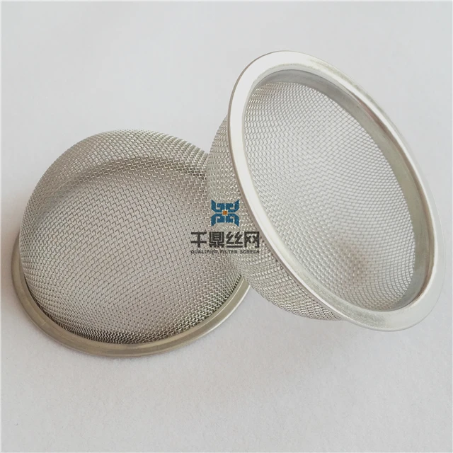 Изогнутый сетчатый фильтр с оправой из нержавеющей стали 304