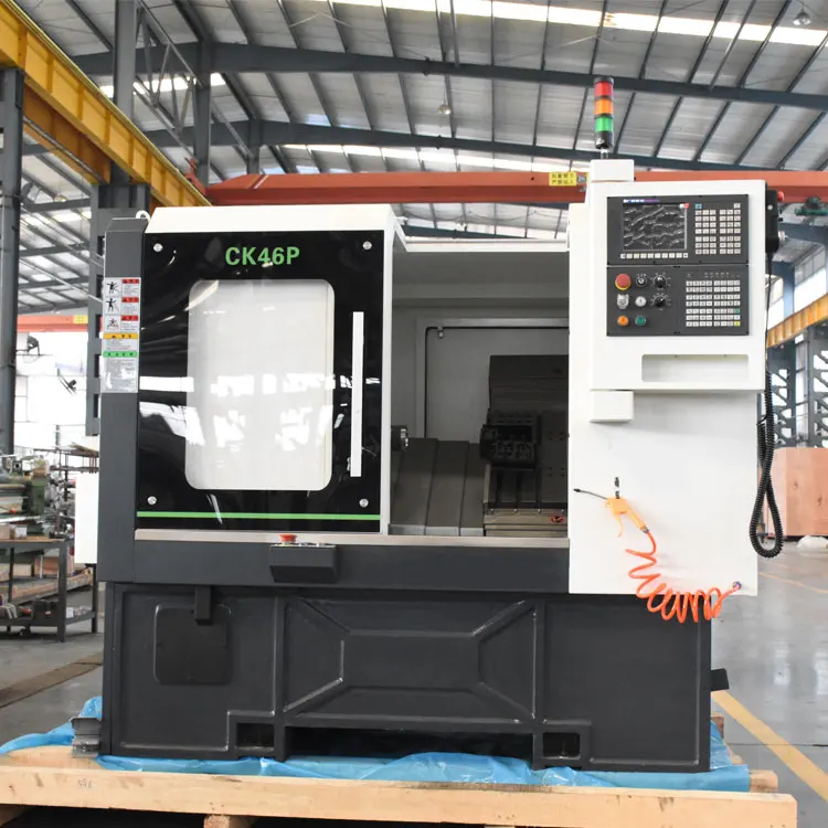CK46P High Speed Cnc Lathe 5 Axis With C Axis and Milling Tools