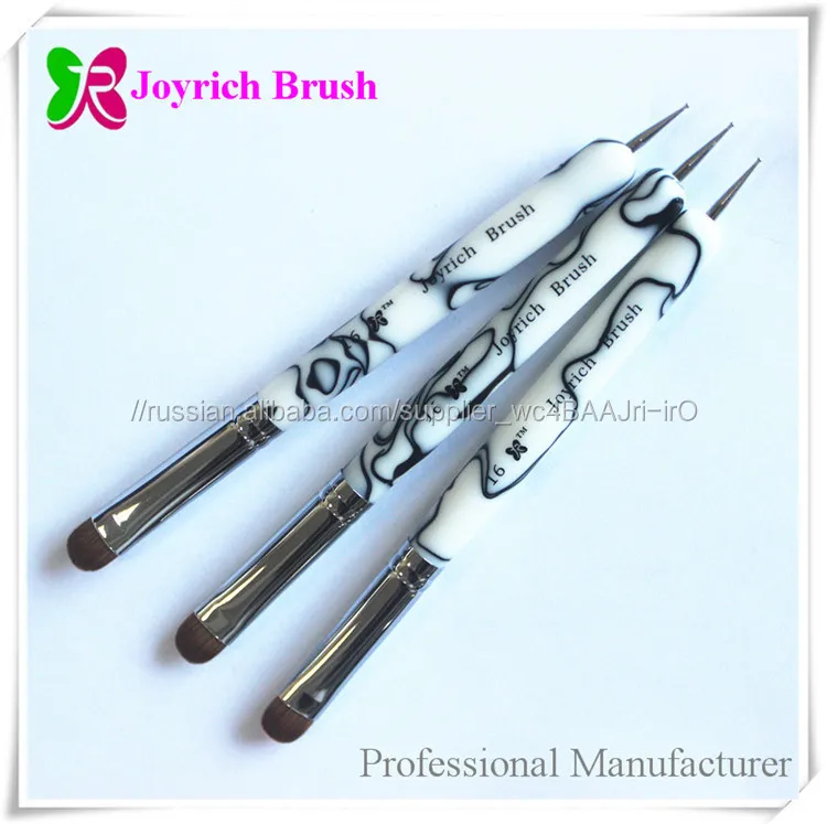 Профессиональные акриловые ручки high end Овальные Колонок французский Nail Art Кисть
