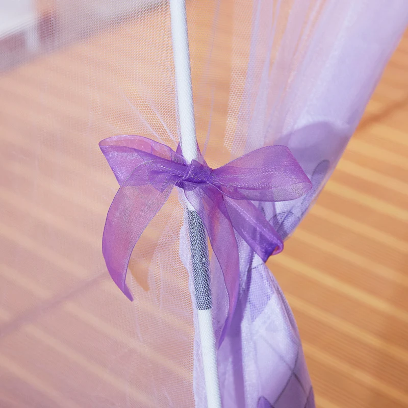 Fiberglass Stand 3D Lace Custom Made Pole Very Large Treated Double Bed Round Portable Mosquito