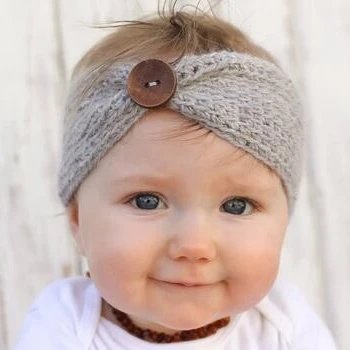 Baby Knitted Crochet Winter Headwrap Girls Headband Hairband Hair Accessories 