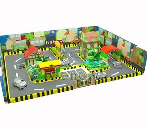 Kids Traffic Town Driving School Indoor Playgrounds Manufacturers Plastic Playground >3 Years