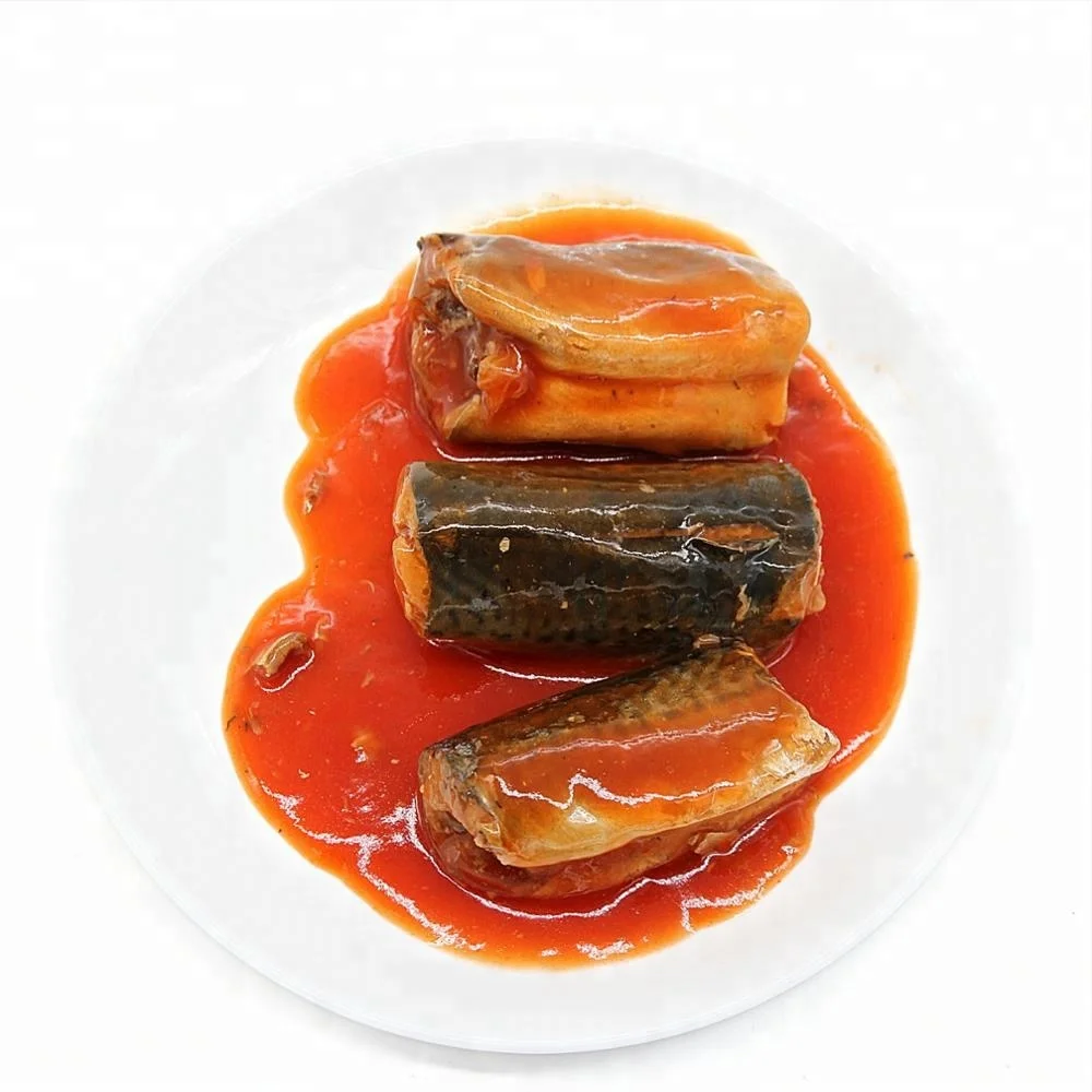 Canned fish in tomato sacue