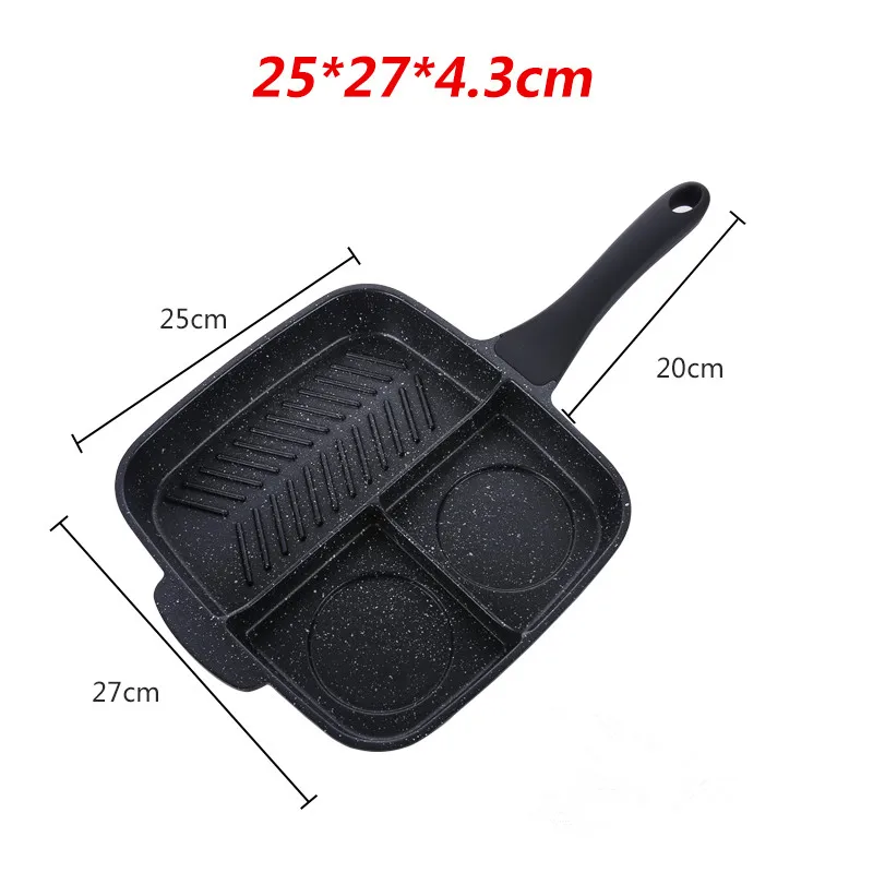 Innovation Three Sections Divided Non Stick Master Frying Pan - China  Master Pan and Divided Pan price