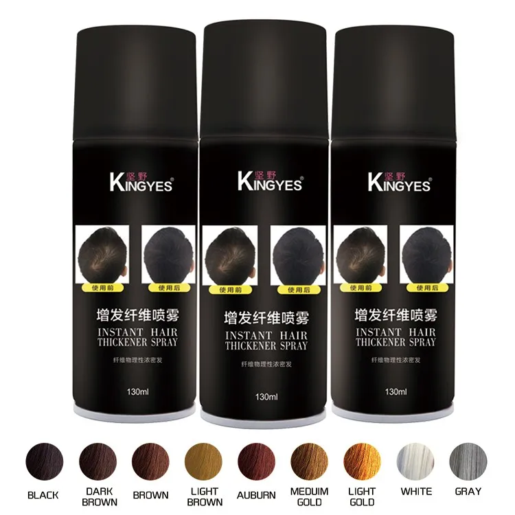 Instant Grown Hair Extension Thickener Fiber Spray Waterproof 130ml