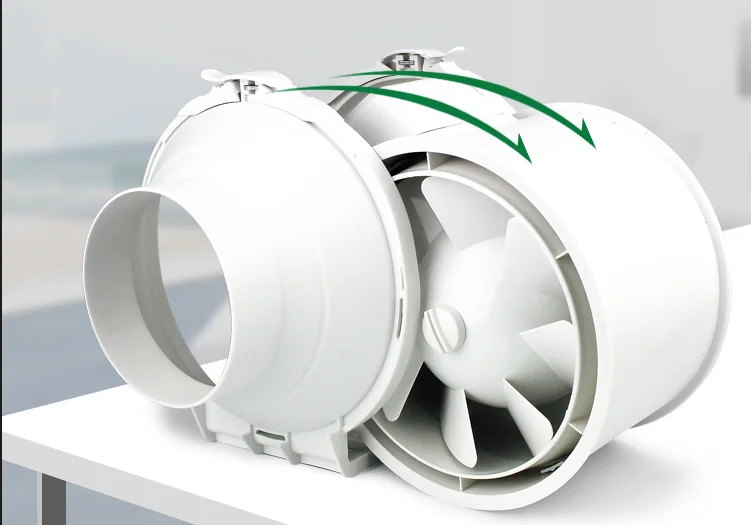 Inline Duct Fan, ABS, Plastic - detail 8
