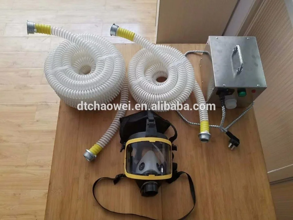 
EN 149 fire fighting supplied full face air gas mask respirator 