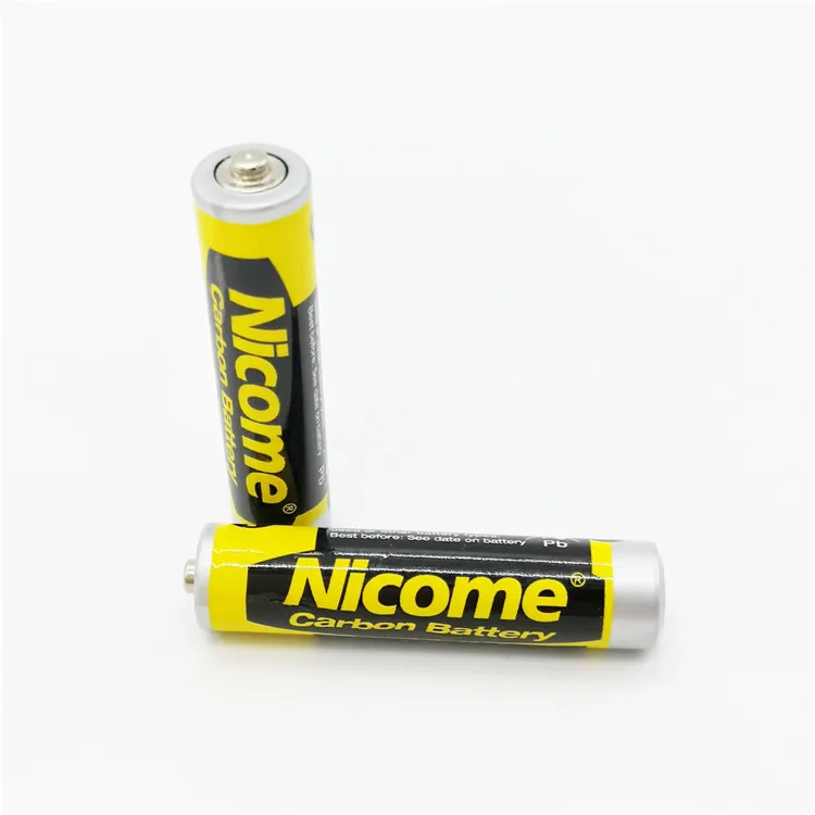 1.5V UM-4 Carbon Zinc AAA Batteries for Calculator Shrink Pack 35 Mins Y Nicome