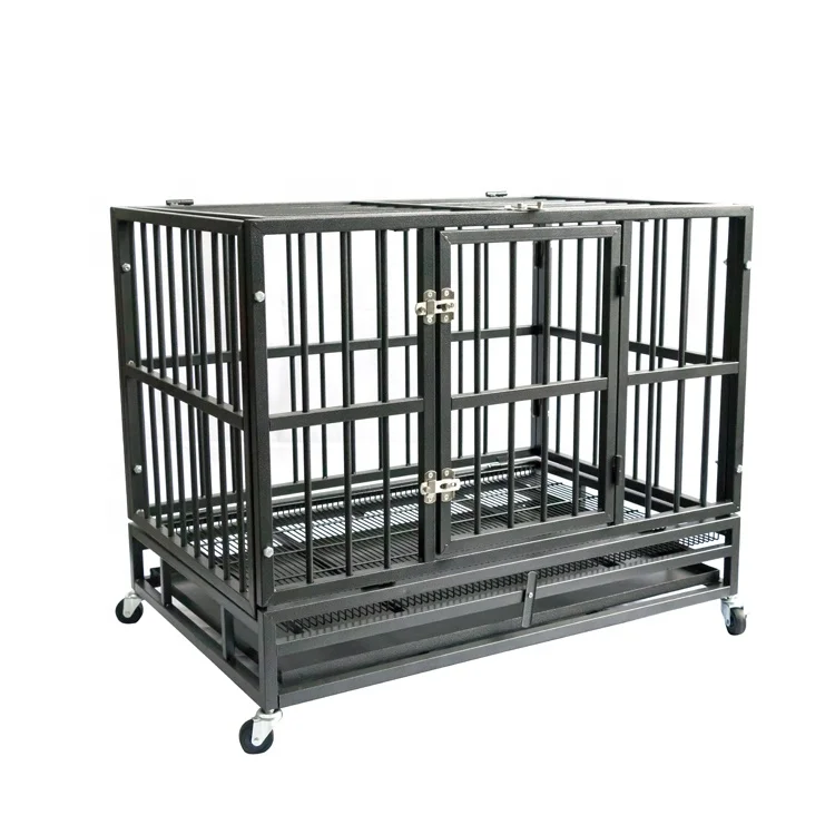 Heavy Duty Metal Dog Crate With Cover And Wheels For Large Dog Buy Dog Crate Cover,Crate Dog