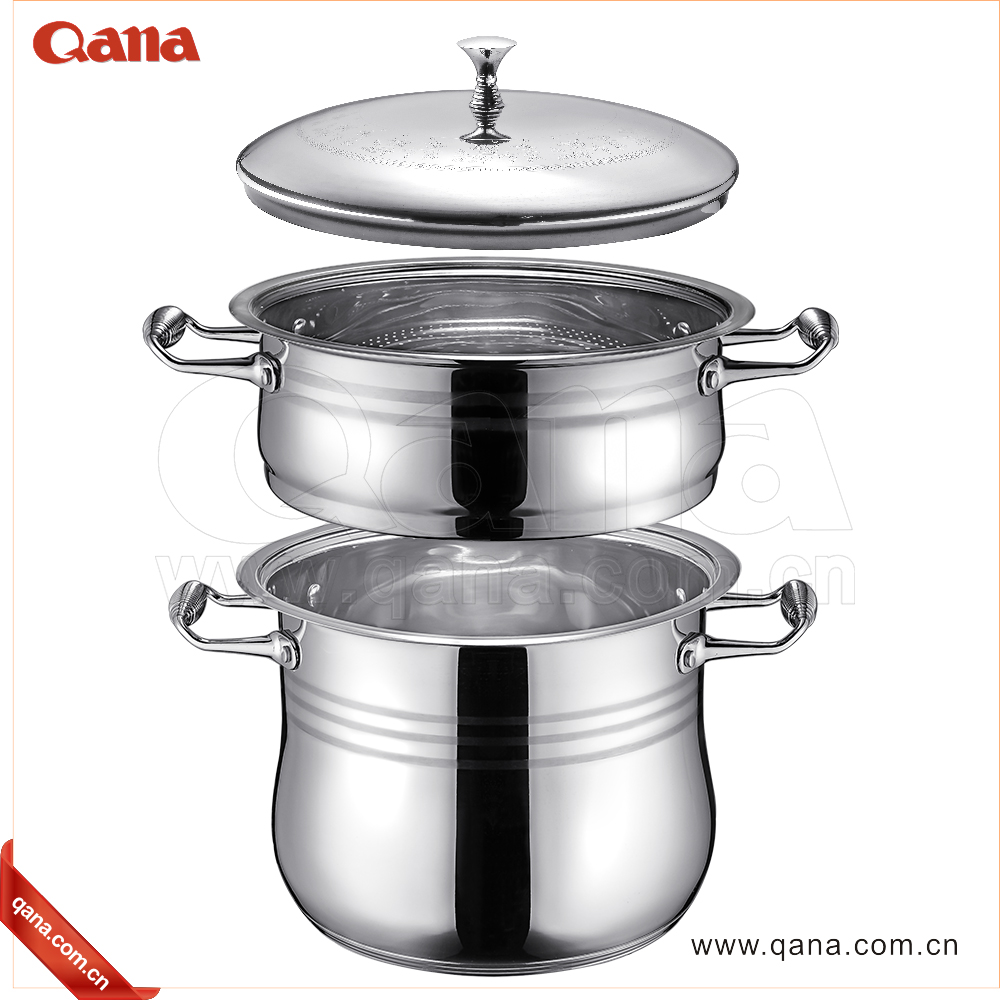 Оптовая продажа, кастрюля из нержавеющей стали, кастрюля, пароварка, набор кухонных кастрюль из нержавеющей стали