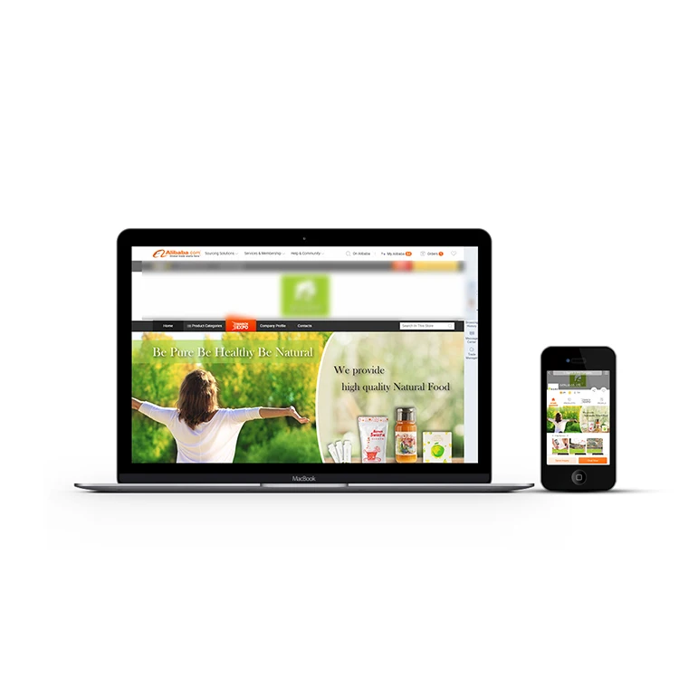 Дизайн онлайн-магазина Alibaba