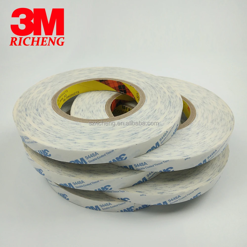 Richeng Company 3M Distribute Trade Assurance High Adhesive Double Coated Tissue Tape High Quality Acrylic Double Side Tape