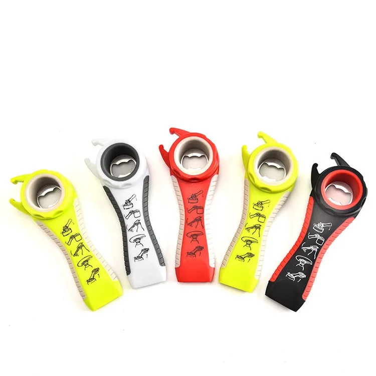 1pcs Creative multifunction silicone Stainless Steel bottle opener kitchen tools