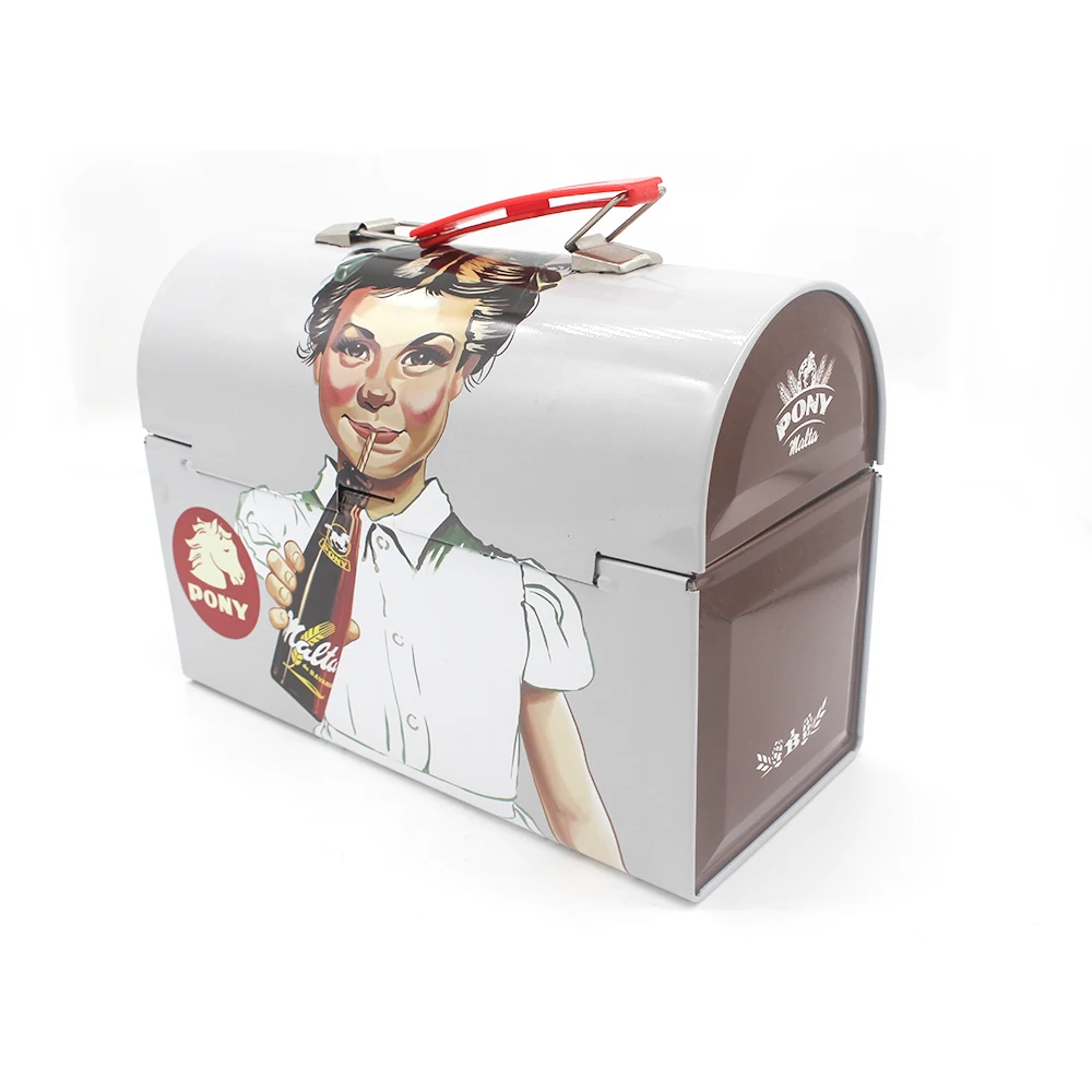 Guangdong индивидуальная пустая большая металлическая ручная Оловянная коробка для инструментов