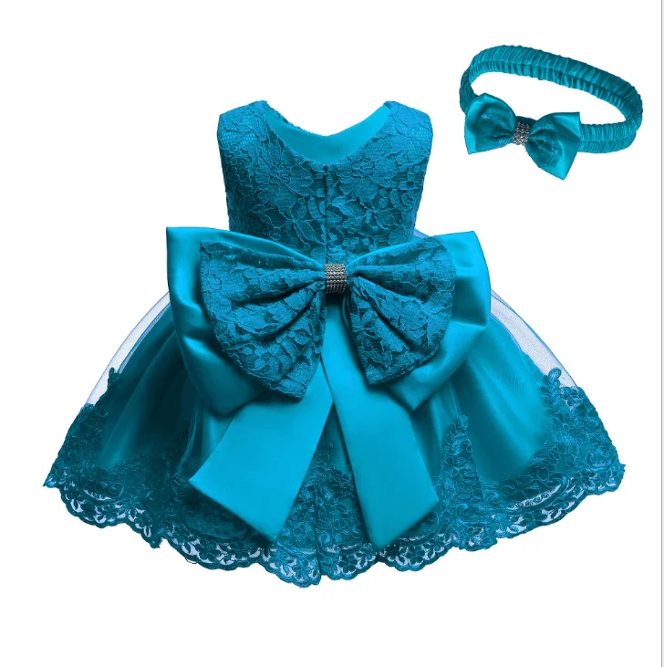 Модное летнее платье с цветами для новорожденных, праздничное платье для младенцев