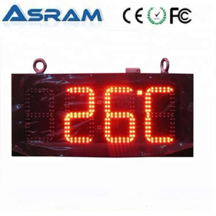 10inch 88 88c F Red Outdoor Led Clock Temperature Display 7 Segment Blue Led Digital Clock Display Buy Large Led Temperature Display Humidity Temperature 7 Segment Led Clock Display 7 Segment Blue Led Digital Clock