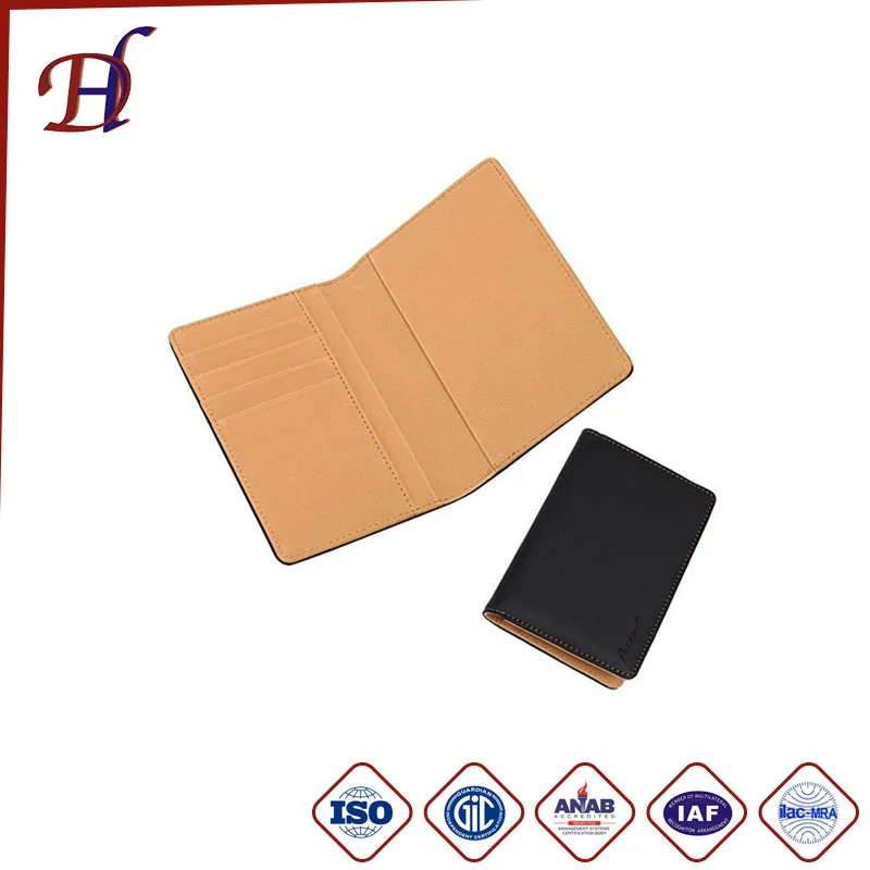 Custom Business PU Leather Passport Wallet/passport Cover and PVC Passport Holder