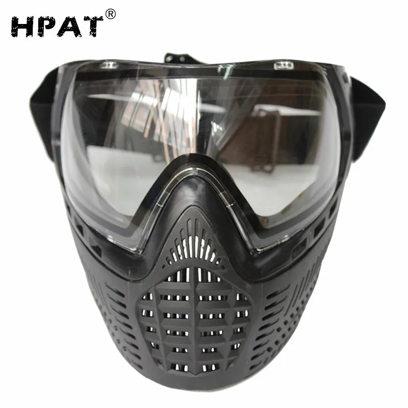 Spunky Tactical Paintball Mask or Airsoft Mask with Double Layers Colorful  Lens Goggle