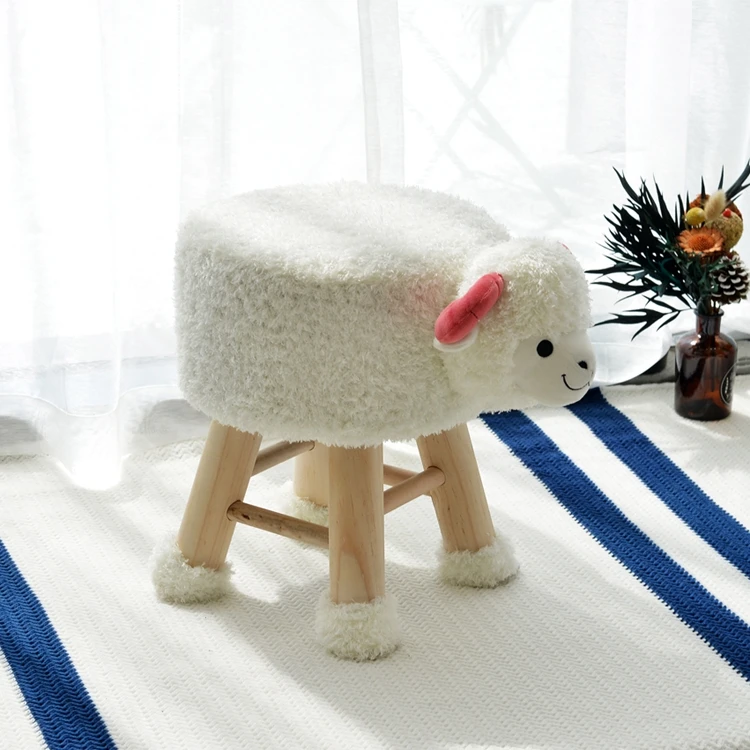 Оптовая хороший дизайн экологичные животных мягкие плюшевые крышка ребенок деревянные стулья