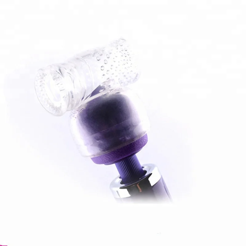 Male Penis Cover Training Attachment Aircraft Cup Head Av Vibrator Massager Special Accessories
