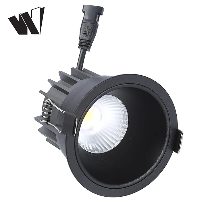 Встраиваемый потолочный светодиодный Светильник направленного света высокой мощности с регулируемым лучом COB 12 Вт