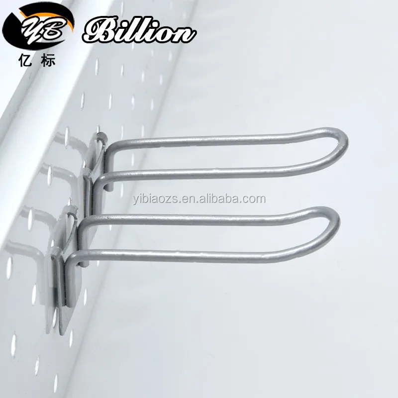 Дешевая металлическая хромированная колышек доска крюк с ценник панели pegboard