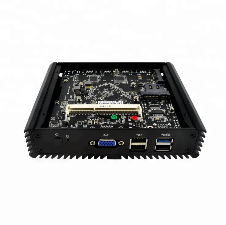 Qotom Q190G4N J1900 X86 Desktop Computer PC Mini Itx Server Barebone Firewall 4 Ethernet Router