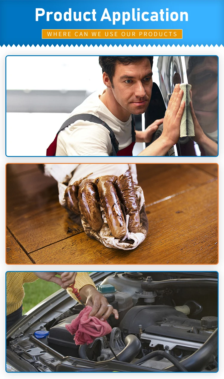 heavy duty multifunctional blue disposable wood pulp lint free industrial nonwoven fabric wipes hand cleaning cloth roll