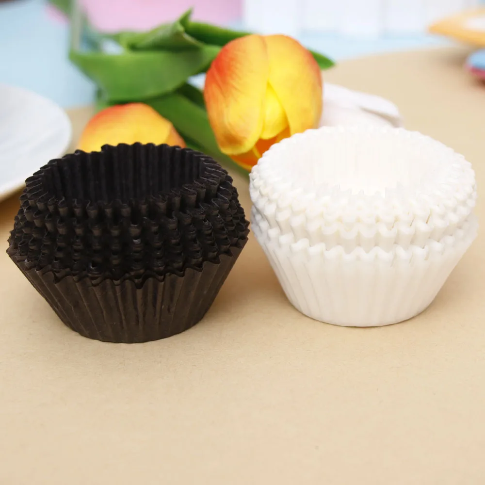 100PCS Mini Paper Cake Cup Chocolate Liners Baking Cupcake Cases Muffin Cake