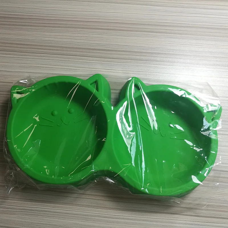 Silicone Cat Feeder Stand Cat Food Bowl Set Kitten Food Bowl Cat